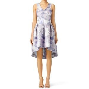 Slate & Willow Gabi Purple Floral Jacquard Print Sleeveless V-Neck Dress Size 6